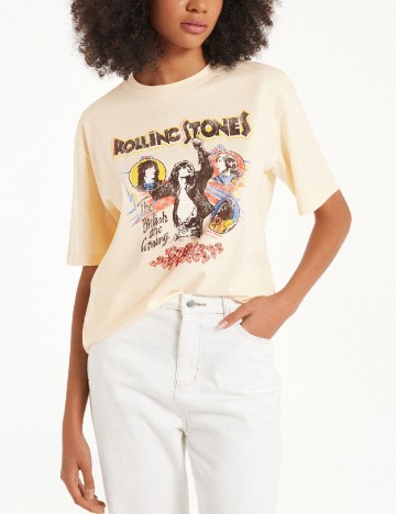 Tricou Tezenis, crem