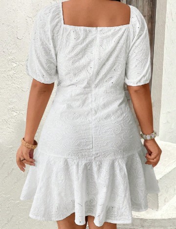 Rochie scurta SHEIN CURVE, alb