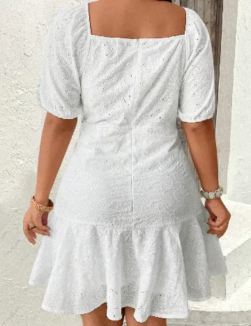 Rochie scurta SHEIN CURVE, alb
