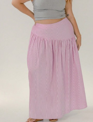 Fusta SHEIN CURVE, roz