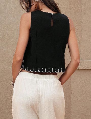 Top SHEIN, negru