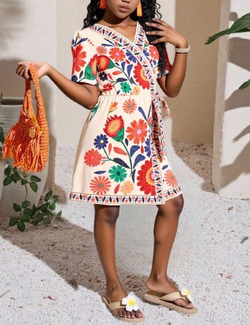 Rochie Shein Kids, mix culori