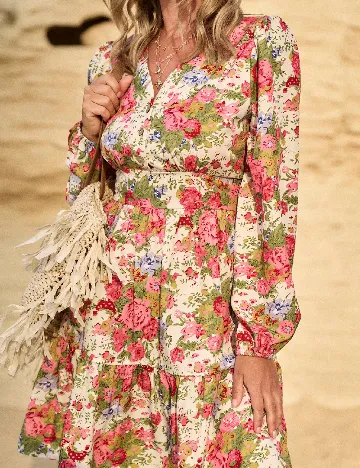 Rochie scurta SHEIN, floral print