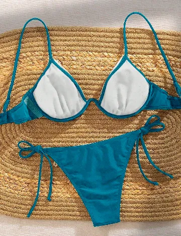 Costum de baie SHEIN, turcoaz