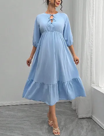 Rochie medie SHEIN Maternity, albastru