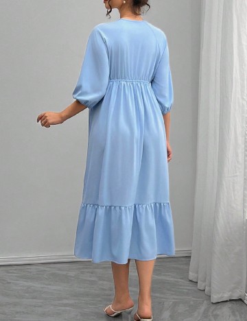 Rochie medie SHEIN Maternity, albastru