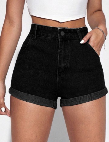 Pantaloni scurti SHEIN, negru