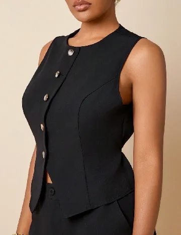 Bluza Haute Plus Size, negru
