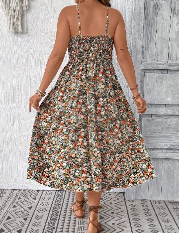 Rochie lunga SHEIN CURVE, floral print