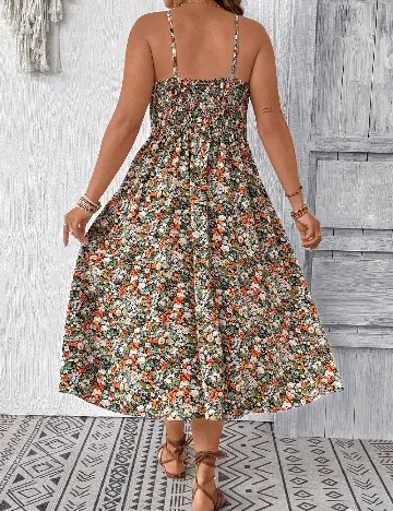 Rochie lunga SHEIN CURVE, floral print
