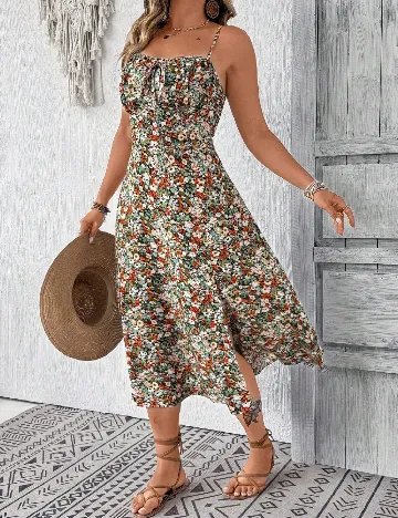 Rochie lunga SHEIN CURVE, floral print