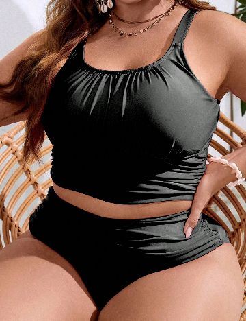 Costum de baie SHEIN CURVE, negru