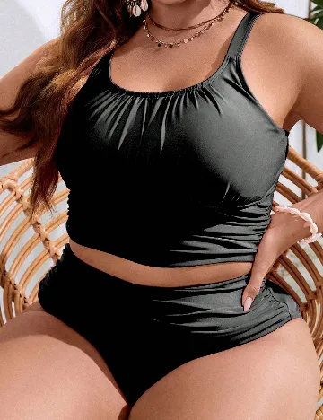 Costum de baie SHEIN CURVE, negru