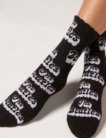 Sosete Calzedonia, negru/alb