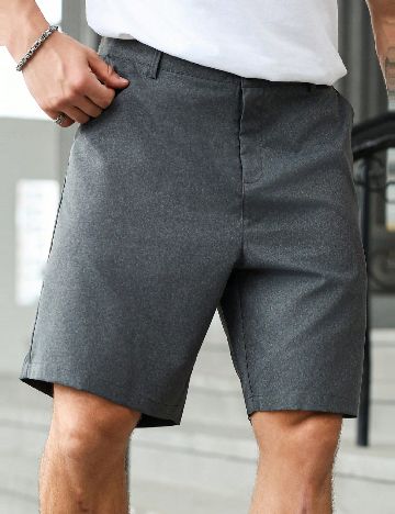 Pantaloni scurti SHEIN Plus Size Men, gri