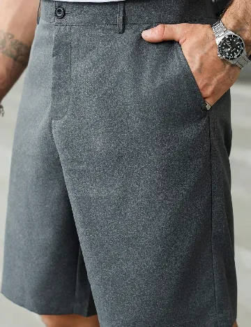 Pantaloni scurti SHEIN Plus Size Men, gri