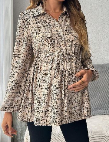 Bluza SHEIN Maternity, bej