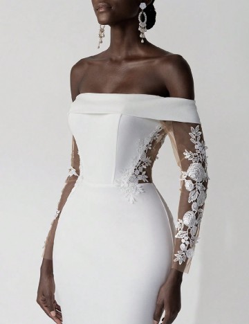 Rochie lunga SHEIN, alb