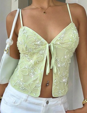 Top SHEIN, verde