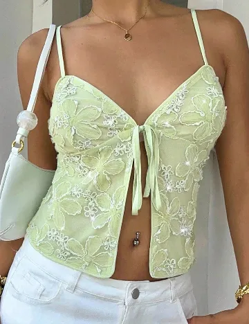 Top SHEIN, verde