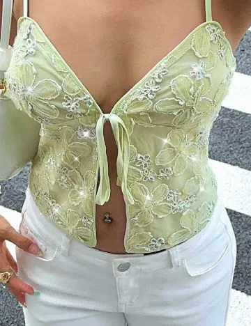 Top SHEIN, verde