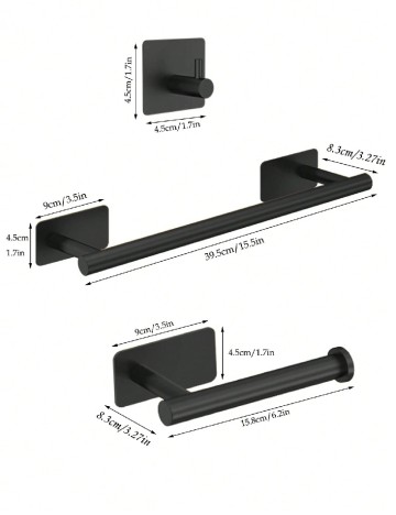 Set suporturi 6 bucati SHEIN, negru