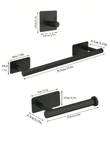 Set suporturi 6 bucati SHEIN, negru