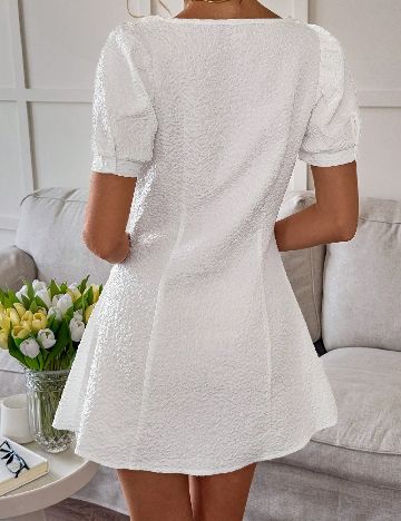 Rochie scurta Emery Rose, alb