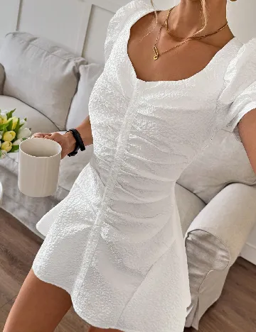 Rochie scurta Emery Rose, alb