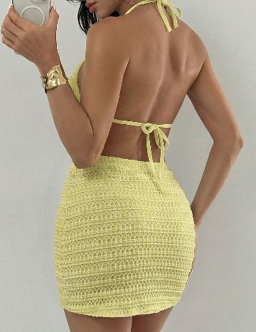 Costum de baie SHEIN, galben