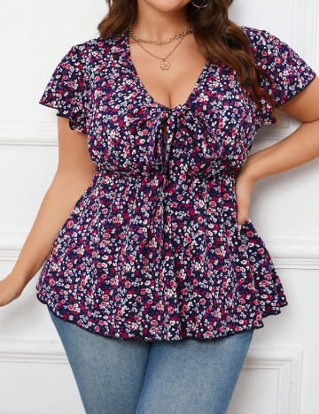 Bluza SHEIN CURVE, floral