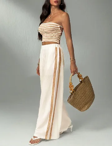 Pantaloni SHEIN, alb