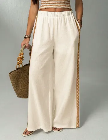 Pantaloni SHEIN, alb