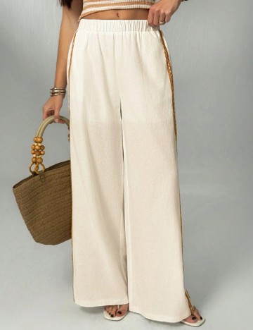 Pantaloni SHEIN, alb