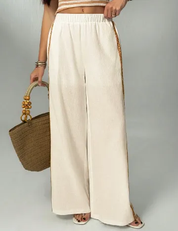 Pantaloni SHEIN, alb