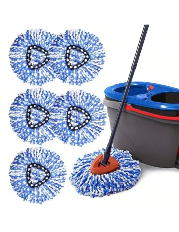 Set rezerve pentru mop 4 bucati SHEIN, albastru