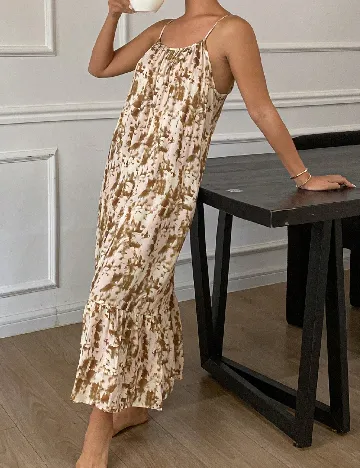 Rochie lunga Dazy, crem