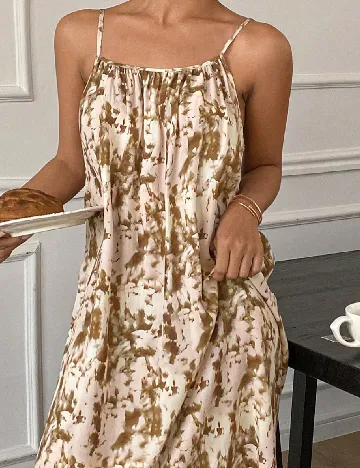 Rochie lunga Dazy, crem