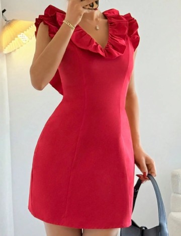 Rochie scurta SHEIN, rosu