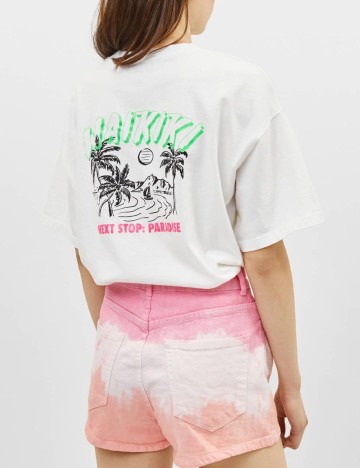 Tricou Bershka, alb