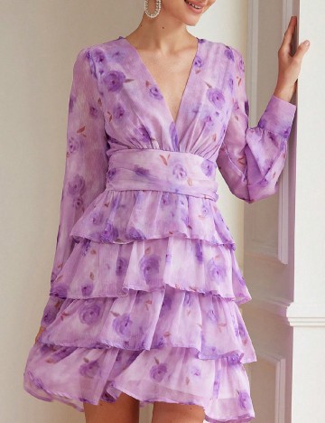 Rochie scurta Aveloria, mov
