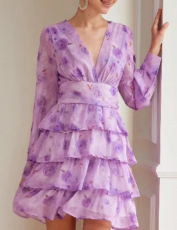 Rochie scurta Aveloria, mov