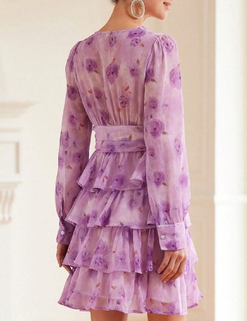 Rochie scurta Aveloria, mov
