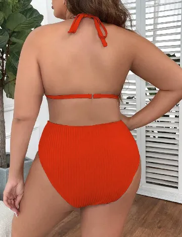 Costum de baie SHEIN CURVE, portocaliu