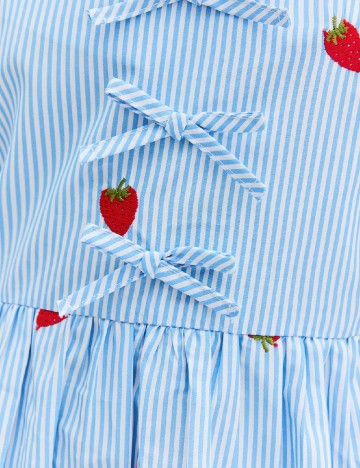 Rochie Shein Kids, albastru/alb