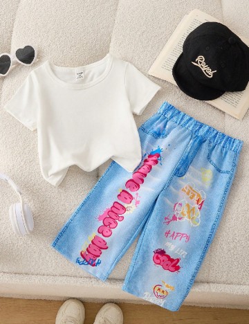 Compleu Shein Kids, mix culori