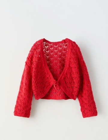Cardigan Zara, rosu