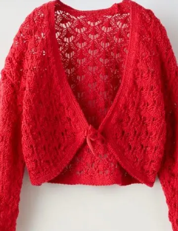 Cardigan Zara, rosu