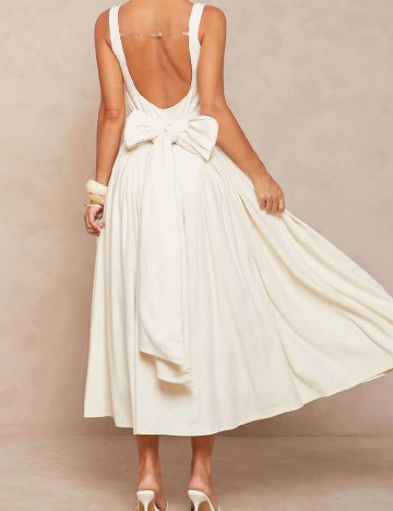 Rochie medie SHEIN, ecru