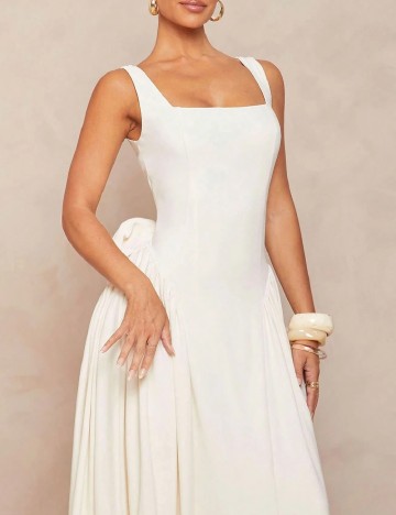 Rochie medie SHEIN, ecru
